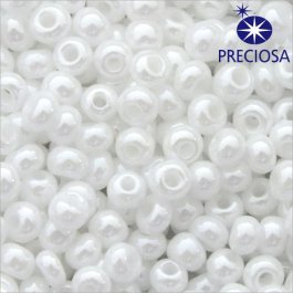 Rokajl Preciosa 10/0 biela s listrom 10 g (12064)